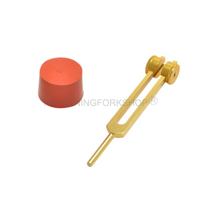 Gold Finish 432 Hz Tuning Fork weighted