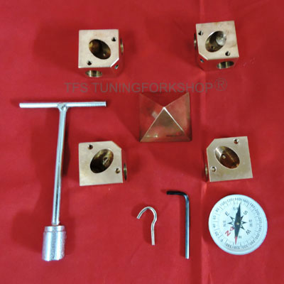 Solid Pure Copper Giza Pyramid Connecter Corner kit to fit 16mm Pipes